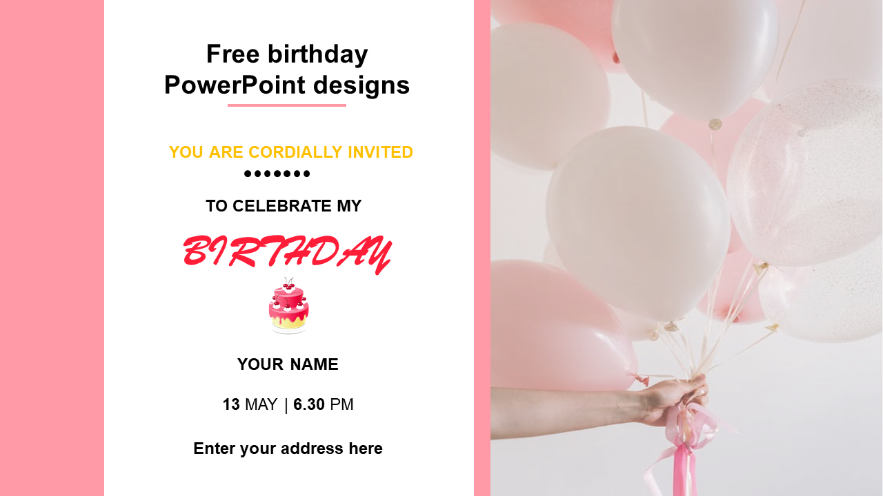 Free birthday PowerPoint Designs Templates